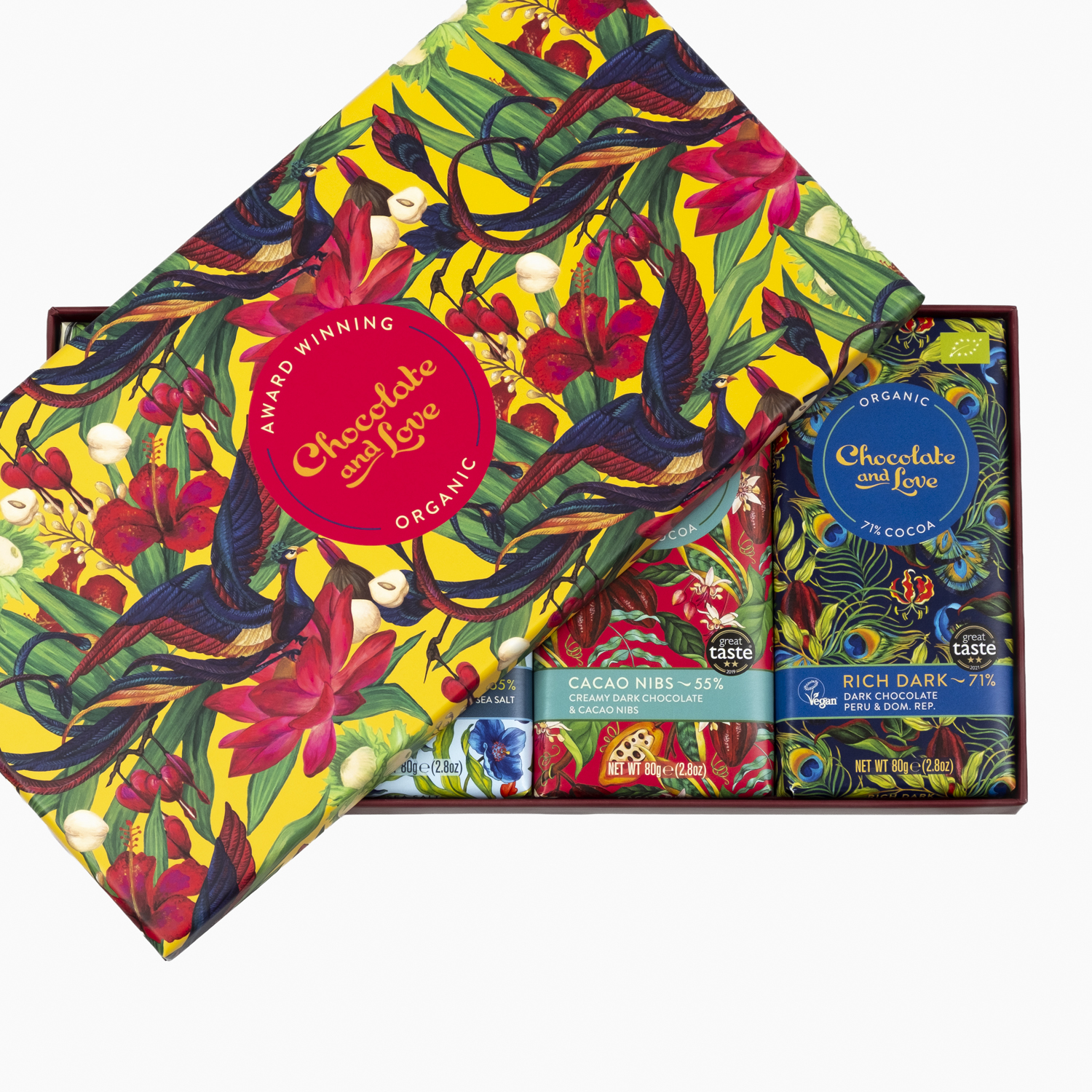 Chocolate & Love Geschenkbox "Phoenix" bio 4x80g - Image 2
