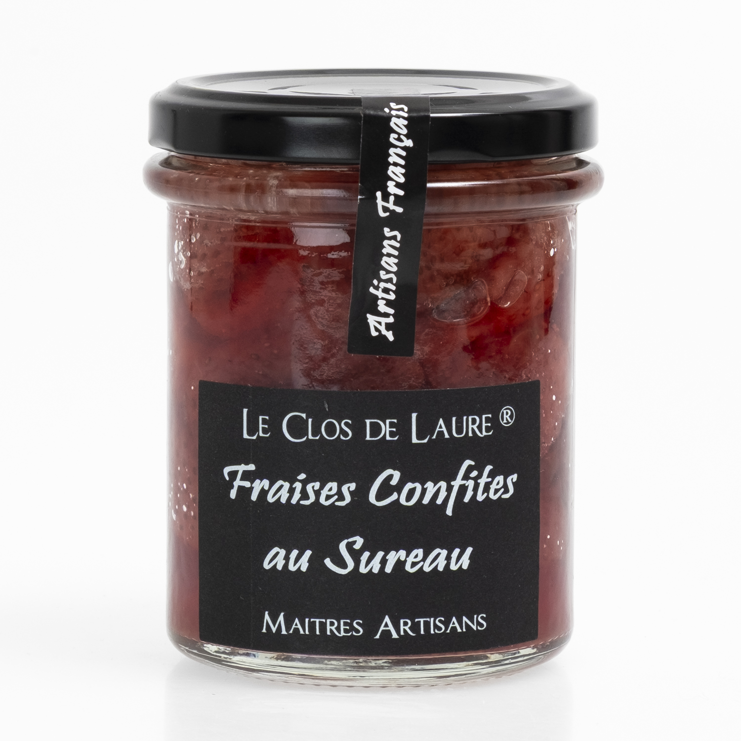 Strawberry, Fraises Confites au Sureau 220g