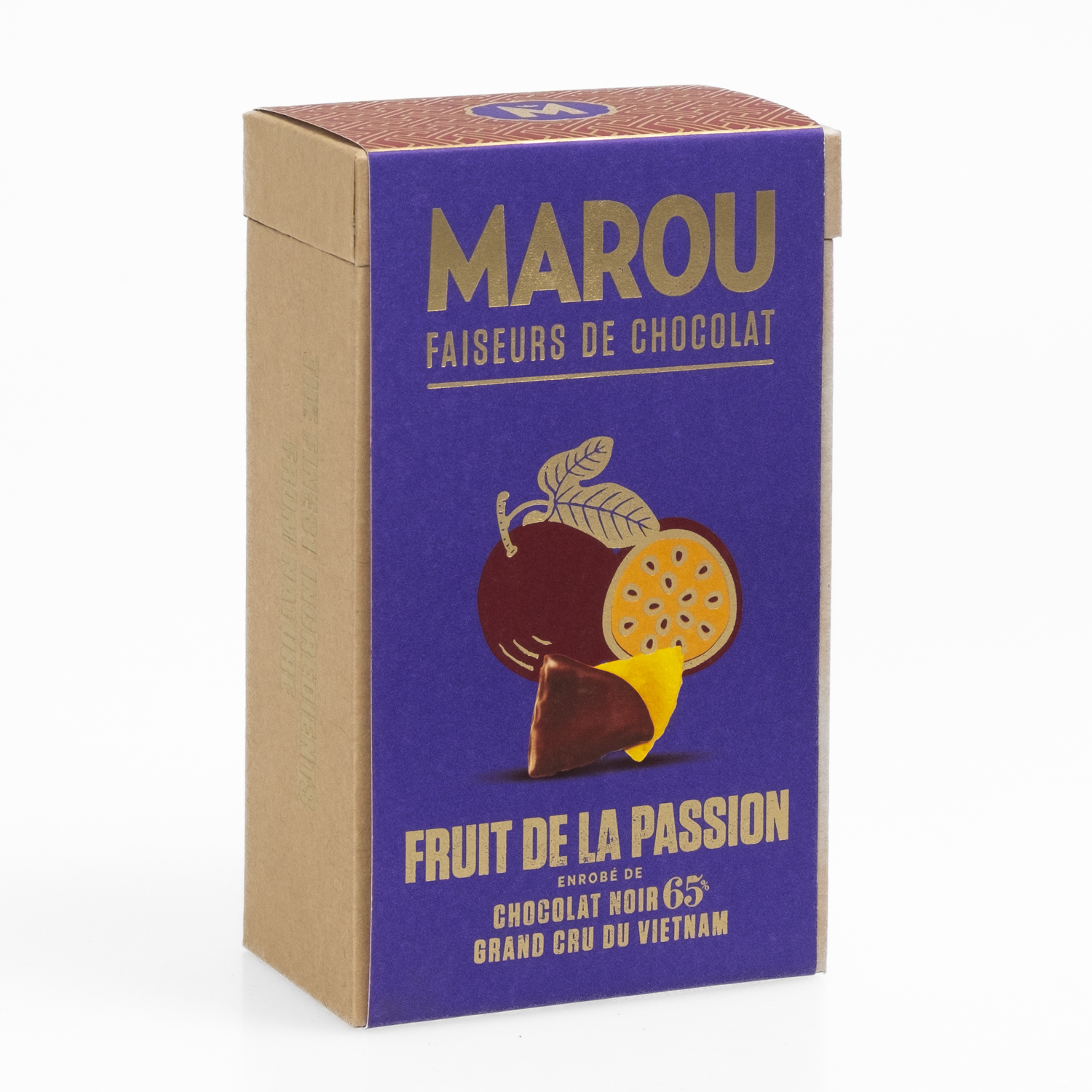 Marou Passionsfrucht mit Schokolade 65%, 100g